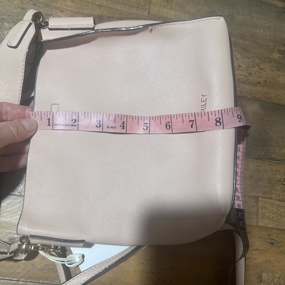 Cate Riley -  Leather Crossbody Bag in Blush - Picture 9 of 14